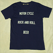 HTS-161【HAMATOLA!】"Motorcycle-R&R-Beer" V-Neck T-Shirts